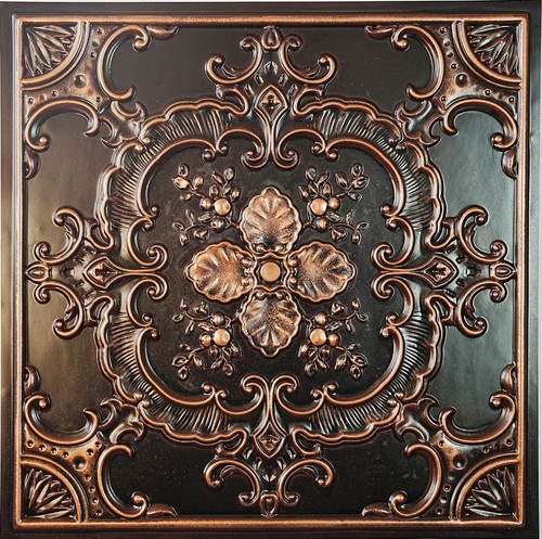 Faux tin ceiling - tile, wall