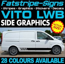 to fit MERCEDES VITO LWB GRAPHICS STICKERS STRIPES DECALS CAMPER DAY RACE VAN