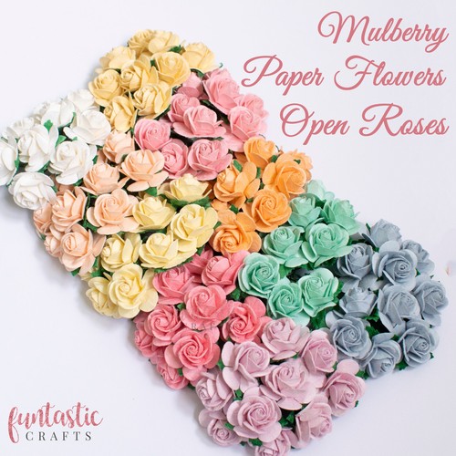 Mulberry paper open roses - mulberry,