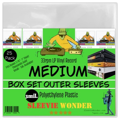 Medium box set sleeves 3mil - box,