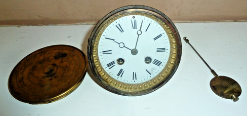 Antique french striking clock - french,