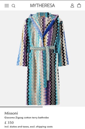 Missoni unisex dressing gown - unisex,