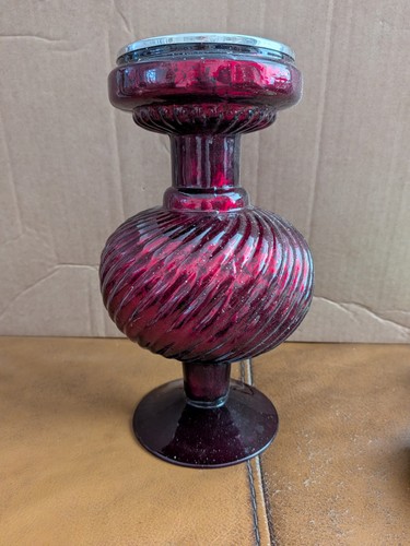 Red mercury glass - glass, chalet