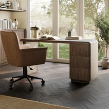 Dark Wood Modern Office Desk