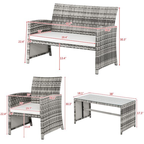 Colors patio furniture set 4 - patio,