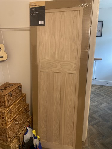 Internal unfinished oak door - unfinished,
