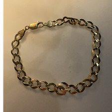 9ct yellow gold curb - yellow,