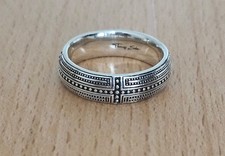 ORIGINAL THOMAS SABO MEN'S BAND CROSS PAVE RING - SIZE 66 - BNWOT