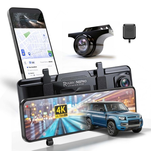 Mirror dash cam front and - dash,