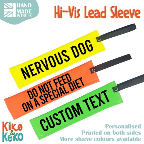 Nervous dog lead - sleeve, hi