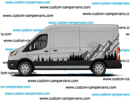 Camper van graphics - (no.1154),
