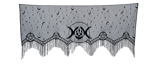 Halloween lace mantel piece - lace, or