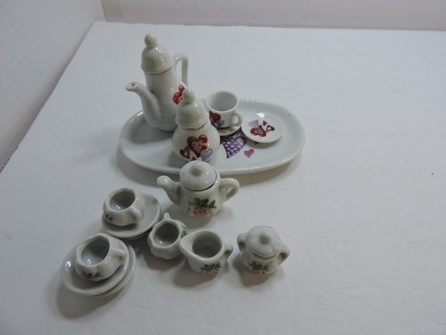 Tea sets two different ones
