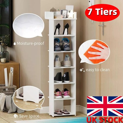 Tier wooden shoe rack slim - wooden,