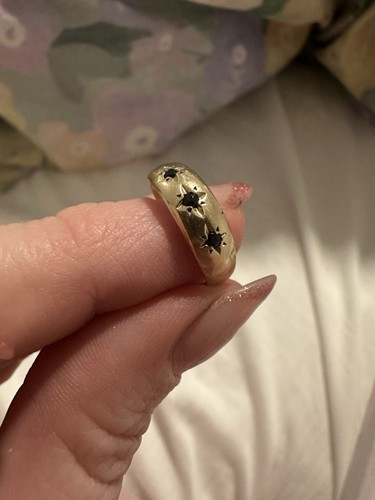 9ct gold stone sapphire - gold,