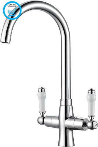 Traditional kitchen sink mixer - sink,