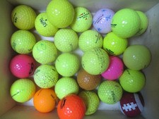 27 COLOURED GOLF BALLS PINNACLE SRIXON DONNAY DUNLOP TITLEIST ETC