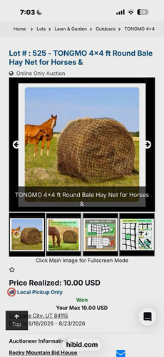 Tongmo 4x4 round bale hay - 4x4,