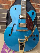 Gretsch Streamliner G2410TG Hollow Body Electric Guitar with Gig Bag - Turquoise