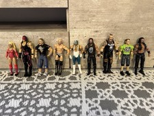 Wrestling Figures x 9 WWE Wrestlers John Cena Roman Reigns