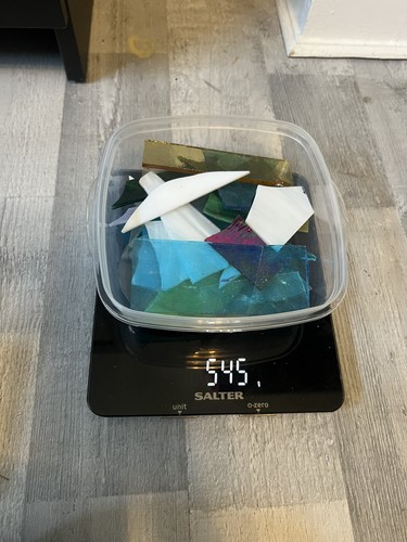 500g stained glass offcuts - 500g,