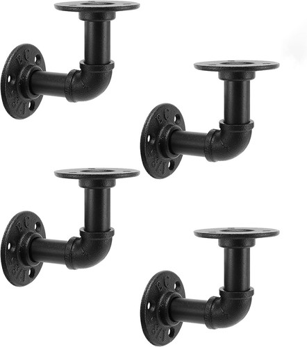 Pipe shelf brackets - 4x,