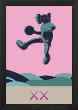 Dunk kaws Framed Wall Art