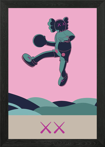 Dunk kaws framed wall art - framed,
