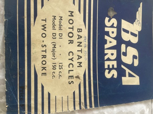 Original bsa bantam spares - bantam,