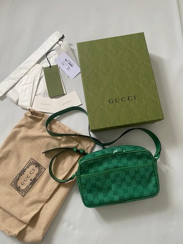 Gucci messenger bag green - gucci, gg
