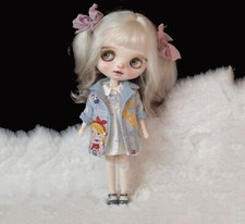 Handmade Girl Blythe Doll Blue
