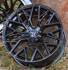 18" VAUXHALL COMBO 2018-2025 Wolfrace Wolfsburg GTR Gloss Black 8.5j Alloys X4