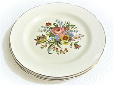 BARRATTS Of Staffordshire England Vintage 50s 60s Tea Plates x 2 Diameter 16.5cm