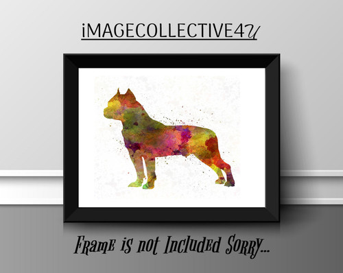Stafforshire terrier print - stafforshire,