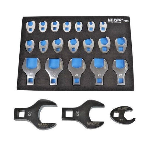 19pc crow foot spanner - 19pc,