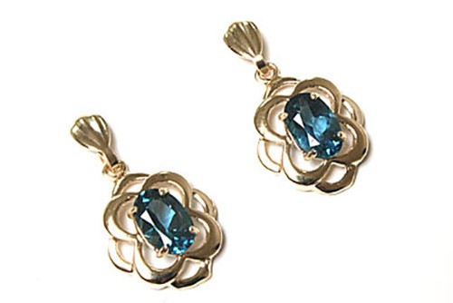 9ct gold london blue - 9ct,