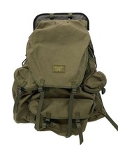 Used Khaki Cotton Rucksack Backpack by SAVOTTA