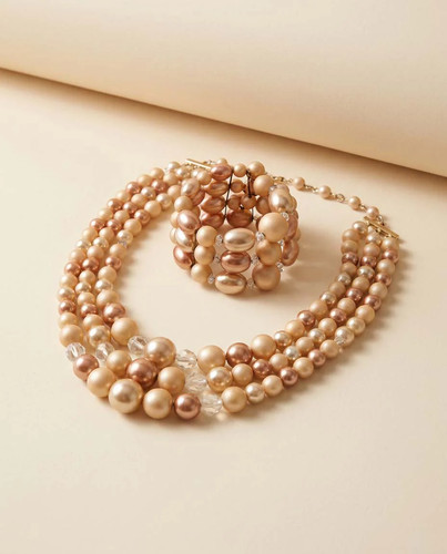 Vintage pearl necklace and - vintage,