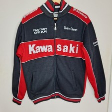 Official Kawasaki Jacket Mens Medium Fleece Moto GP Full Zip