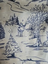 Abercrombie & Fitch Woman Winter Christmas Satin Sleepwear Pajamas Blue 2pc Sz L