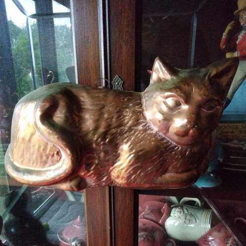 Vintage copper tin cat - vintage, jelly