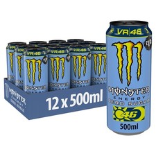 Monster Energy Drink Rossi VR46 Zero Sugar 12 x 500ml PM £1.65 Cans