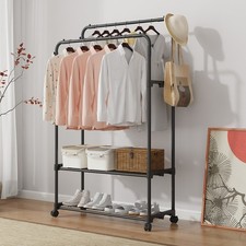 Heavy Duty Double Clothes Rail