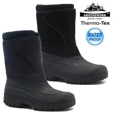 LADIES SNOW BOOTS WINTER WATERPROOF MUCKER THERMAL WELLINGTONS FUR BOOTS SIZE