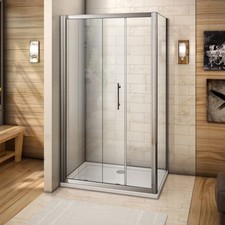 Sliding shower enclosure door