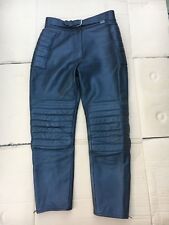WOLF LEATHERS  Ladies Leather Motorcycle Trousers UK 14 = 31" - 32" Waist (LUB13