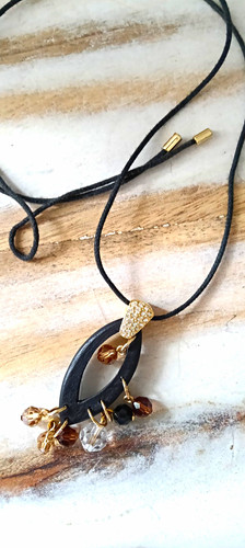 Swarovski black cord - black,