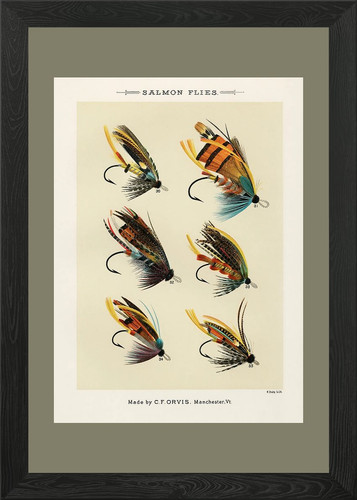 Vintage salmon flies - salmon,