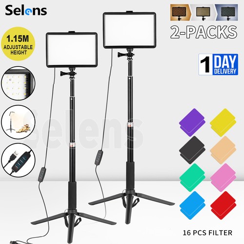 2pcs led video lighting - 2pcs, 8"