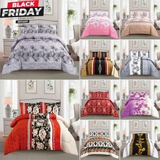 3 Piece Printed Trendy Bedspreads Comforter Bed Throw with Matching Pillow Shams